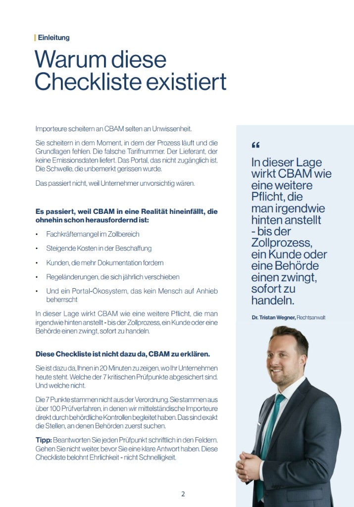 Warum diese Checkliste existiert